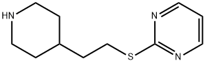 Pyrimidine, 2-[[2-(4-piperidinyl)ethyl]thio]- Structural