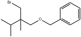 Benzene, [[2-(bromomethyl)-2,3-dimethylbutoxy]methyl]- Structural
