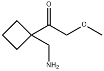 Ethanone, 1-[1-(aminomethyl)cyclobutyl]-2-methoxy- Structural