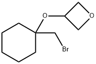 Oxetane, 3-[[1-(bromomethyl)cyclohexyl]oxy]- Structural