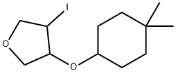 Furan, 3-[(4,4-dimethylcyclohexyl)oxy]tetrahydro-4-iodo- Structural