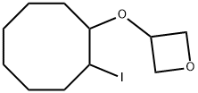 Oxetane, 3-[(2-iodocyclooctyl)oxy]- Structural