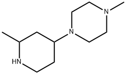 Piperazine, 1-methyl-4-(2-methyl-4-piperidinyl)- Structural