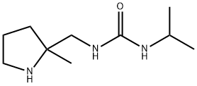 Urea, N-(1-methylethyl)-N'-[(2-methyl-2-pyrrolidinyl)methyl]- Structural