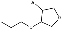 Furan, 3-bromotetrahydro-4-propoxy- Structural