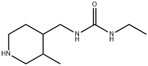 Urea, N-ethyl-N'-[(3-methyl-4-piperidinyl)methyl]- Structural