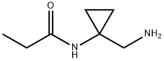 Propanamide, N-[1-(aminomethyl)cyclopropyl]- Structural
