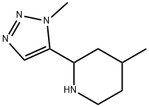 Piperidine, 4-methyl-2-(1-methyl-1H-1,2,3-triazol-5-yl)- Structural