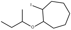 Cycloheptane, 1-iodo-2-(1-methylpropoxy)- Structural