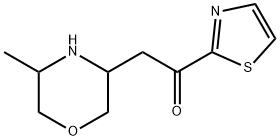Ethanone, 2-(5-methyl-3-morpholinyl)-1-(2-thiazolyl)- Structural