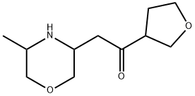 Ethanone, 2-(5-methyl-3-morpholinyl)-1-(tetrahydro-3-furanyl)- Structural