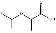 Propanoic acid, 2-(difluoromethoxy)- Structural