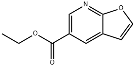 Furo[2,3-b]pyridine-5-carboxylic acid, ethyl ester Structural