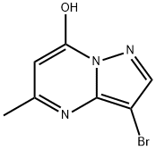 Pyrazolo[1,5-a]pyrimidin-7-ol, 3-bromo-5-methyl- Structural