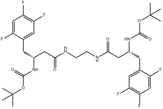 2,6,9,13-Tetraazatetradecanedioic acid, 5,10-dioxo-3,12-bis[(2,4,5-trifluorophenyl)methyl]-, 1,14-bis(1,1-dimethylethyl) ester, (3R,12R)-