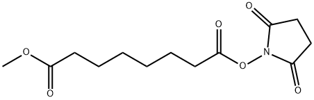 Octanedioic acid 2,5-dioxo-yrrolidin-1-yl ester methyl ester Structural