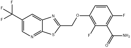 Benzamide, 2,6-difluoro-3-[[6-(trifluoromethyl)thiazolo[5,4-b]pyridin-2-yl]methoxy]- Structural