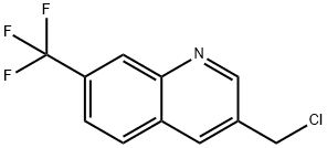 Quinoline, 3-(chloromethyl)-7-(trifluoromethyl)- Structural