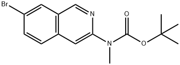 Carbamic acid, N-(7-bromo-3-isoquinolinyl)-N-methyl-, 1,1-dimethylethyl ester Structural