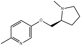 Pyridine, 2-methyl-5-[[(2S)-1-methyl-2-pyrrolidinyl]methoxy]- Structural