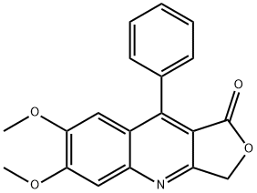 Furo[3,4-b]quinolin-1(3H)-one, 6,7-dimethoxy-9-phenyl- Structural