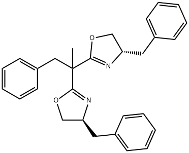 Oxazole, 2,2'-(1-methyl-2-phenylethylidene)bis[4,5-dihydro-4-(phenylmethyl)-, (4S,4'S)- Structural