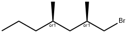 Heptane, 1-bromo-2,4-dimethyl-, (2R,4R)-rel- Structural