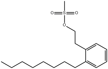 Benzeneethanol, 2-octyl-, 1-methanesulfonate Structural