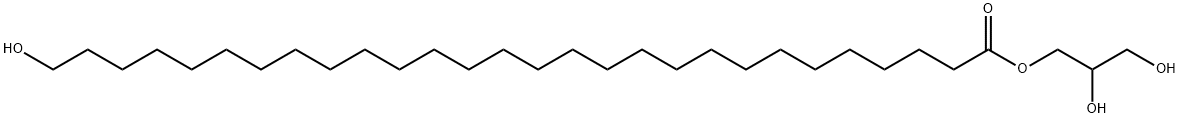 Octacosanoic acid, 28-hydroxy-, 2,3-dihydroxypropyl ester Structural