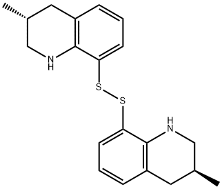 Quinoline, 8,8'-dithiobis[1,2,3,4-tetrahydro-3-methyl-, [S-(R*,R*)]- (9CI) Structural