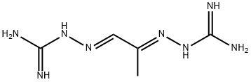 Hydrazinecarboximidamide, 2,2'-(1-methyl-1,2-ethanediylidene)bis-, (E,E)- (9CI) Structural
