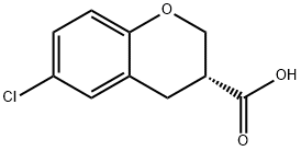 (3R)-6-Chloro-3,4-dihydro-2H-1-benzopyran-3-carboxylic acid