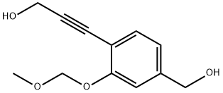 Benzenemethanol, 4-(3-hydroxy-1-propyn-1-yl)-3-(methoxymethoxy)- Structural