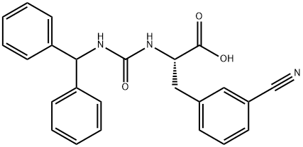 Phenylalanine, 3-cyano-N-[[(diphenylmethyl)amino]carbonyl]- Structural