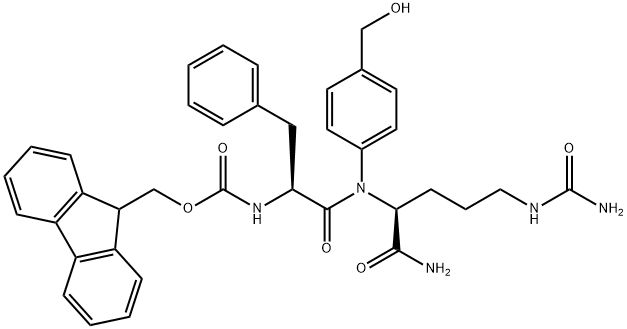 Fmoc-Phe-Cit-PAB Structural