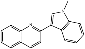 Quinoline, 2-(1-methyl-1H-indol-3-yl)- Structural