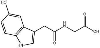 Glycine, N-[2-(5-hydroxy-1H-indol-3-yl)acetyl]- Structural