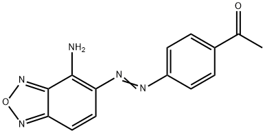Ethanone, 1-[4-[2-(4-amino-2,1,3-benzoxadiazol-5-yl)diazenyl]phenyl]- Structural