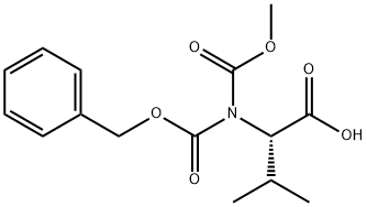 L-Valine, N-(methoxycarbonyl)-N-[(phenylmethoxy)carbonyl]- Structural