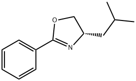 Oxazole, 4,5-dihydro-4-(2-methylpropyl)-2-phenyl-, (4S)- Structural