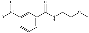 Benzamide, N-(2-methoxyethyl)-3-nitro- Structural