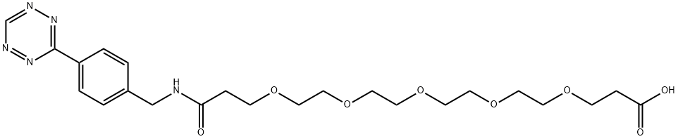 Tetrazine-PEG5-COOH Structural