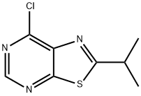 Thiazolo[5,4-d]pyrimidine, 7-chloro-2-(1-methylethyl)- Structural