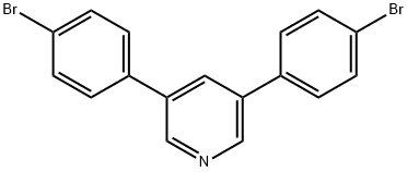Pyridine, 3,5-bis(4-bromophenyl)- Structural