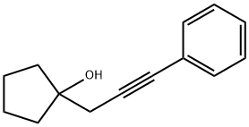 Cyclopentanol, 1-(3-phenyl-2-propyn-1-yl)- Structural