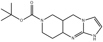 Imidazo[1,2-a]pyrido[4,3-d]pyrimidine-7(5H)-carboxylic acid, 1,5a,6,8,9,9a-hexahydro-, 1,1-dimethylethyl ester Structural