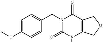 Furo[3,4-d]pyrimidine-2,4(1H,3H)-dione, 5,7-dihydro-3-[(4-methoxyphenyl)methyl]- Structural