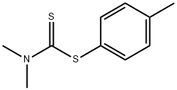 Carbamodithioic acid, N,N-dimethyl-, 4-methylphenyl ester Structural