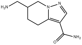 Pyrazolo[1,5-a]pyridine-3-carboxamide, 6-(aminomethyl)-4,5,6,7-tetrahydro- Structural