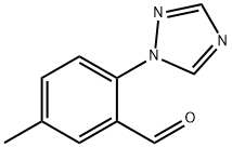 Benzaldehyde, 5-methyl-2-(1H-1,2,4-triazol-1-yl)- Structural